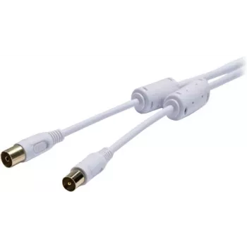 Cabo de ligação de antena SAT Vivanco 10 m branco VVAN75FEDBGW