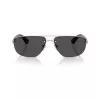 Óculos de sol de homem BURBERRY BE3164 aviador, armação gunmetal, lentes cinzento-escuro, 62mm BE3164-100587