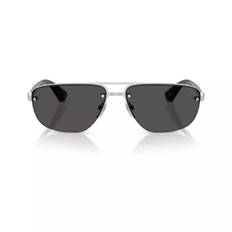 Óculos de sol de homem BURBERRY BE3164 aviador, armação gunmetal, lentes cinzento-escuro, 62mm BE3164-100587