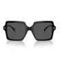 Versace VE4441 GB1-87 Óculos de sol para mulher, retangulares, preto/cinzento, 55mm