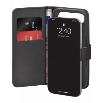 PURO Capa flip para Apple iPhone 17 Air PUIPC1766BOOKC8BLK preto
