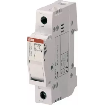 Interruptor-seccionador de fusíveis ABB STOTZ-KONTAKT E91/32PV, bipolar, 32 A, 1000 V DC, gPV cilíndrico 10x38 mm, calha DIN 2CSM204713R1801