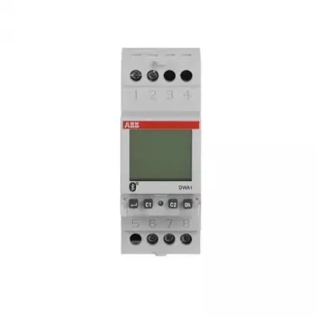 Temporizador astronómico digital Bluetooth ABB DWA1, 1 canal, calha DIN, 230 V AC, 16 A 2CSM222511R1000