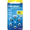 Renata ZA10 Pilha de zinco-ar PR70 para aparelhos auditivos 105 mAh 1,4 V pack de 6 ZA10.DP6 0HG