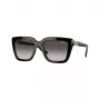 Vogue VO5575SBW448G Óculos de sol de mulher, armação quadrada em acetato, Preto, lentes cinzentas degradê, 55mm