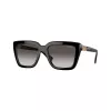Vogue VO5575SBW448G Óculos de sol de mulher, armação quadrada em acetato, Preto, lentes cinzentas degradê, 55mm