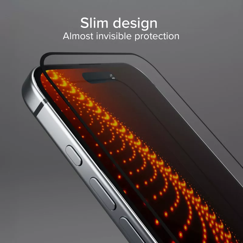 SBS Mobile Película de vidro temperado para Apple iPhone 16 / iPhone 15 / iPhone 15 Pro - dureza 9H, resistente a riscos, oleofóbica, sem bolhas, pack de 1 TED3OSCRGLIP1661