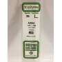 Evergreen Perfil em L de poliestireno 350 x 4 x 4 mm, 3 unidades, Branco