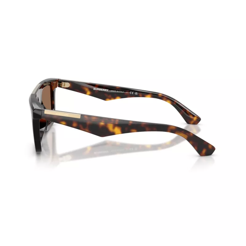 Óculos de sol Burberry BE4437U300273 para homem, quadrados, Havana/Castanho-escuro, 55-18-145