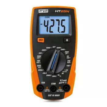 Multímetro digital HT Instruments HT25N CAT III 600V, 2000 Counts 1010170
