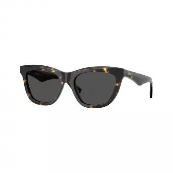 Óculos de sol retangulares Burberry BE4435F412187 para mulher, Havana/Cinzento-escuro, 53mm