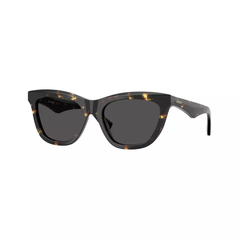 Óculos de sol retangulares Burberry BE4435F412187 para mulher, Havana/Cinzento-escuro, 53mm