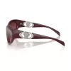 Óculos de sol cat-eye Versace VE4485-54877E para mulher, armação Havana, lentes degradê castanho-escuro, 59mm