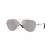 Óculos de sol de aviador Versace VE2283-10006G para homem preto/cinzento espelhado 61mm