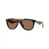 Óculos de sol retangulares Burberry BE4452U300273 para homem, armação Havana escuro, lentes castanhas, 53-21-145 mm