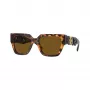 Óculos de sol cat-eye Versace VE4409-511983 para mulher, armação Havana, lentes cinzento escuro degradê, 54 mm