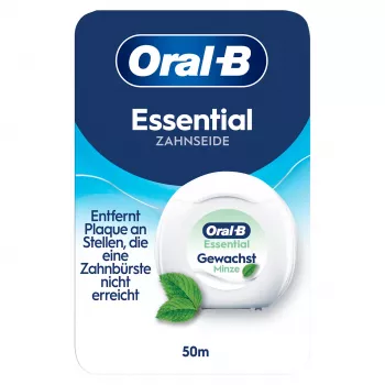 Fio dentário Oral-B Essential Floss encerado menta 50 m 8006530045797