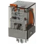 Relé industrial Finder 12 VAC 2,2 VA DPDT 10A 250VAC 2 CO encaixável 60.12.8.012.0040
