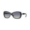 Óculos de sol Vogue VO2943SB31324 para mulher, formato cat-eye, armação rosa transparente, lentes rosa espelhadas, 55mm