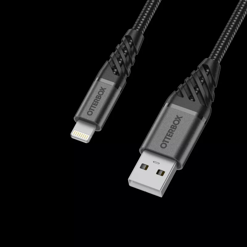 Cabo OtterBox Premium Lightning para USB-A 1m preto 78-52643