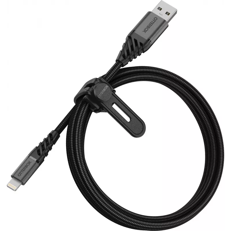Cabo OtterBox Premium Lightning para USB-A 1m preto 78-52643