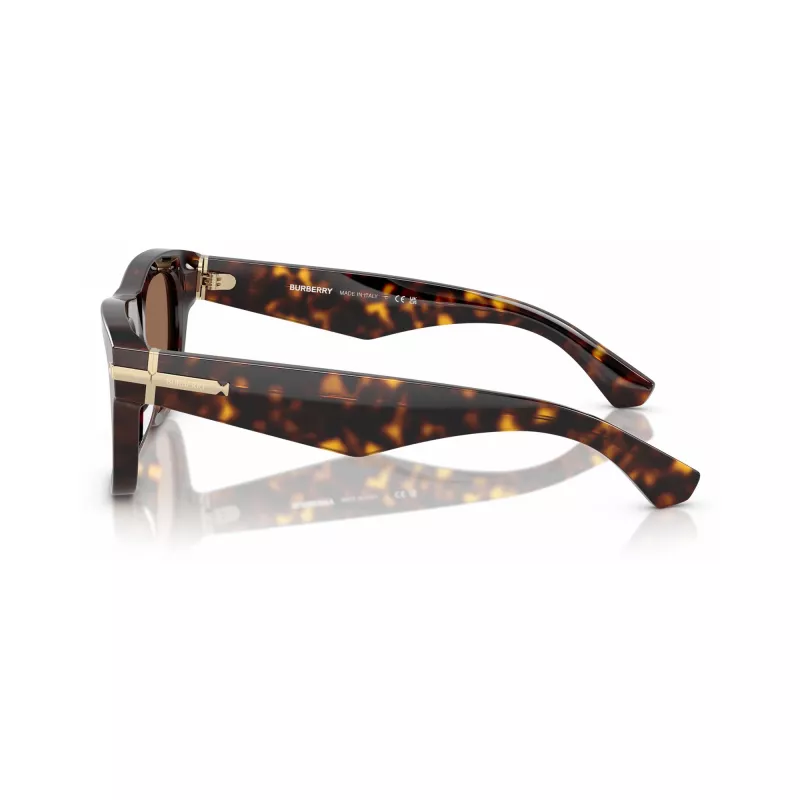 Óculos de sol Burberry para homem BE4438U300273, armação Havana, lentes castanhas degradê, 53/19/145 mm