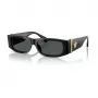 Versace óculos de sol unissexo VE4476UGB187 54mm preto/cinzento