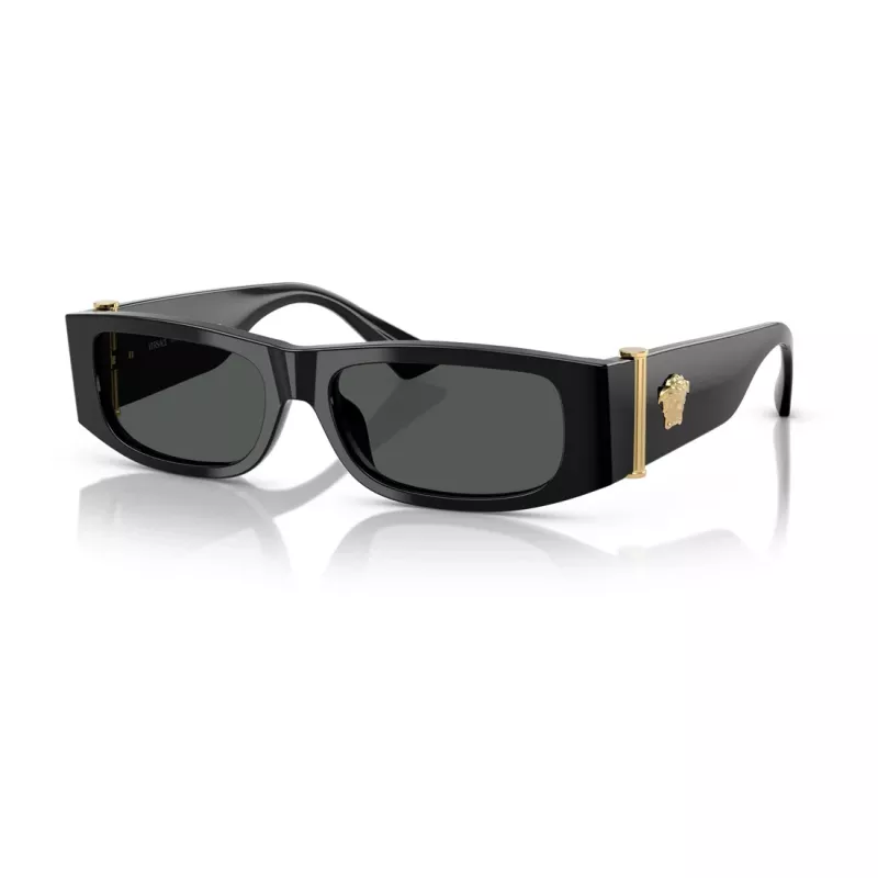 Versace óculos de sol unissexo VE4476UGB187 54mm preto/cinzento