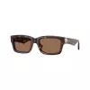 Burberry BE4443-300273 óculos de sol de mulher cat-eye, armação Havana, lentes castanhas degradê, 55mm