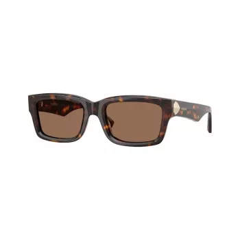 Burberry BE4443-300273 óculos de sol de mulher cat-eye, armação Havana, lentes castanhas degradê, 55mm