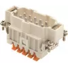 ILME CSHM10 inserto macho 10P+PE prateado SQUICH 16A 500V tamanho 57.27