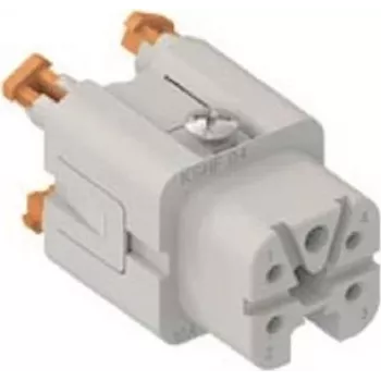 ILME CKSHF04 inserto fêmea 4P+PE prateado SQUICH 10A 400V tamanho 21.21