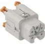 ILME CKSHF04 inserto fêmea 4P+PE prateado SQUICH 10A 400V tamanho 21.21