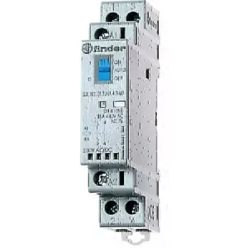 Finder contactor de instalação 24V AC/DC, 1NO+1NC, LED 22.32.0.024.4540