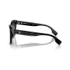Burberry BE439130018G5 óculos de sol de mulher, quadrados, acetato, armação preta, lentes cinzentas degradê, 54mm