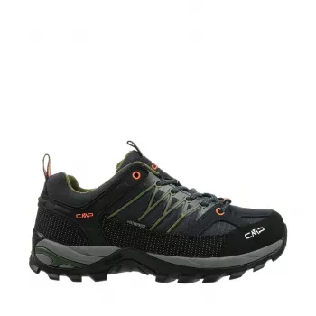 CMP Sapatos de trekking Rigel Low para homem - Antracite/Laranja Fluo, EU 43