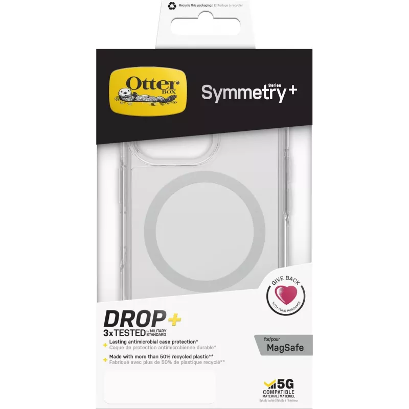 OtterBox Symmetry Series+ Clear MagSafe Capa traseira para Apple iPhone 13 Pro 77-84773