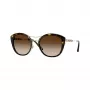 Burberry BE4251Q300213 Óculos de sol de mulher formato olho de gato, armação Havana escuro, lentes castanhas degradê, 53mm