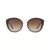 Burberry BE4251Q300213 Óculos de sol de mulher formato olho de gato, armação Havana escuro, lentes castanhas degradê, 53mm