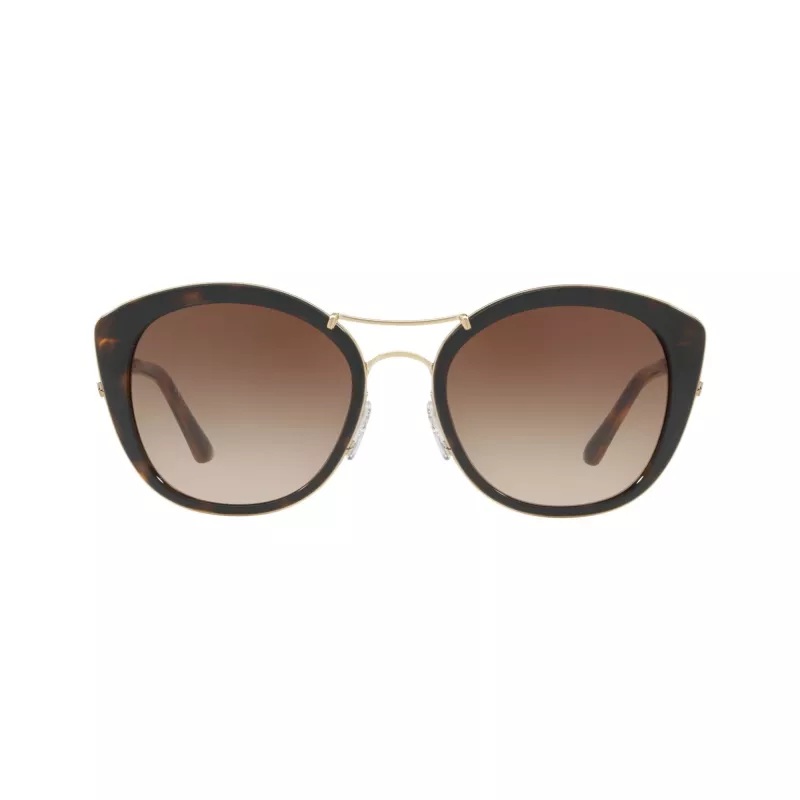 Burberry BE4251Q300213 Óculos de sol de mulher formato olho de gato, armação Havana escuro, lentes castanhas degradê, 53mm