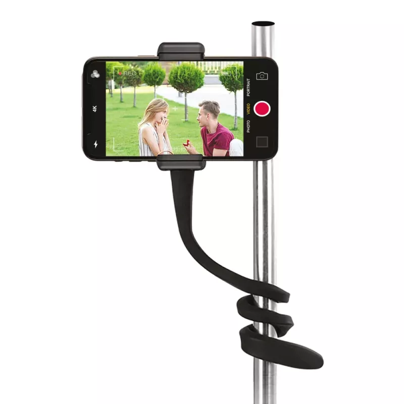 SBS Mobile TESUPPFLEXY Suporte de mesa flexível para smartphones e tablets até 10,5 polegadas preto
