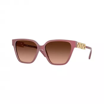 Versace Mulher VE4471B Óculos de sol formato olho de gato, armação Havana, lente castanha degradê, 56mm VE4471B54755M
