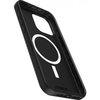 OtterBox Symmetry Series capa traseira para Apple iPhone 15 Pro Max – antimicrobiana, compatível com MagSafe, preto 77-94125