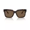 Burberry BE4419-300273 óculos de sol de mulher, armação Havana, lentes castanhas degradê, 54mm