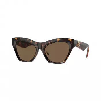 Burberry BE4420U300273 óculos de sol de mulher, quadrados, armação Dark Havana, lentes castanhas degradê, 55mm