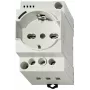 Finder série 7U tomada para quadro elétrico, 230 V AC, 16 A, Schuko, montagem em calha DIN, cinzento (RAL 7035) 7U.00.8.230.0000