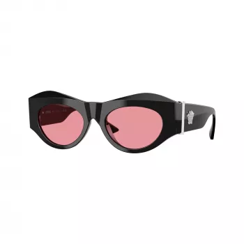 Versace VE4477U 532084 óculos de sol de mulher, armação Havana, lentes castanhas degradê, 52mm