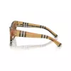Burberry BE4449-414673 óculos de sol de mulher, armação quadrada em acetato, Havana/tartaruga, lentes castanhas, 53/19/140 mm