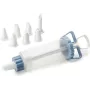 IBILI 104629 conjunto de saco de pasteleiro para pastelaria, 18 cm, 6 boquilhas de aço inoxidável, branco