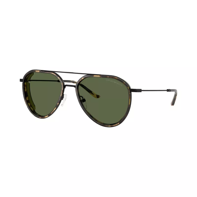 Emporio Armani óculos de sol de homem retangulares EA2163-300171 preto/cinzento 56mm